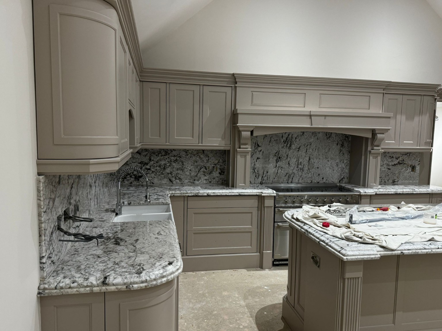 Kitchen cabinetry after finishing